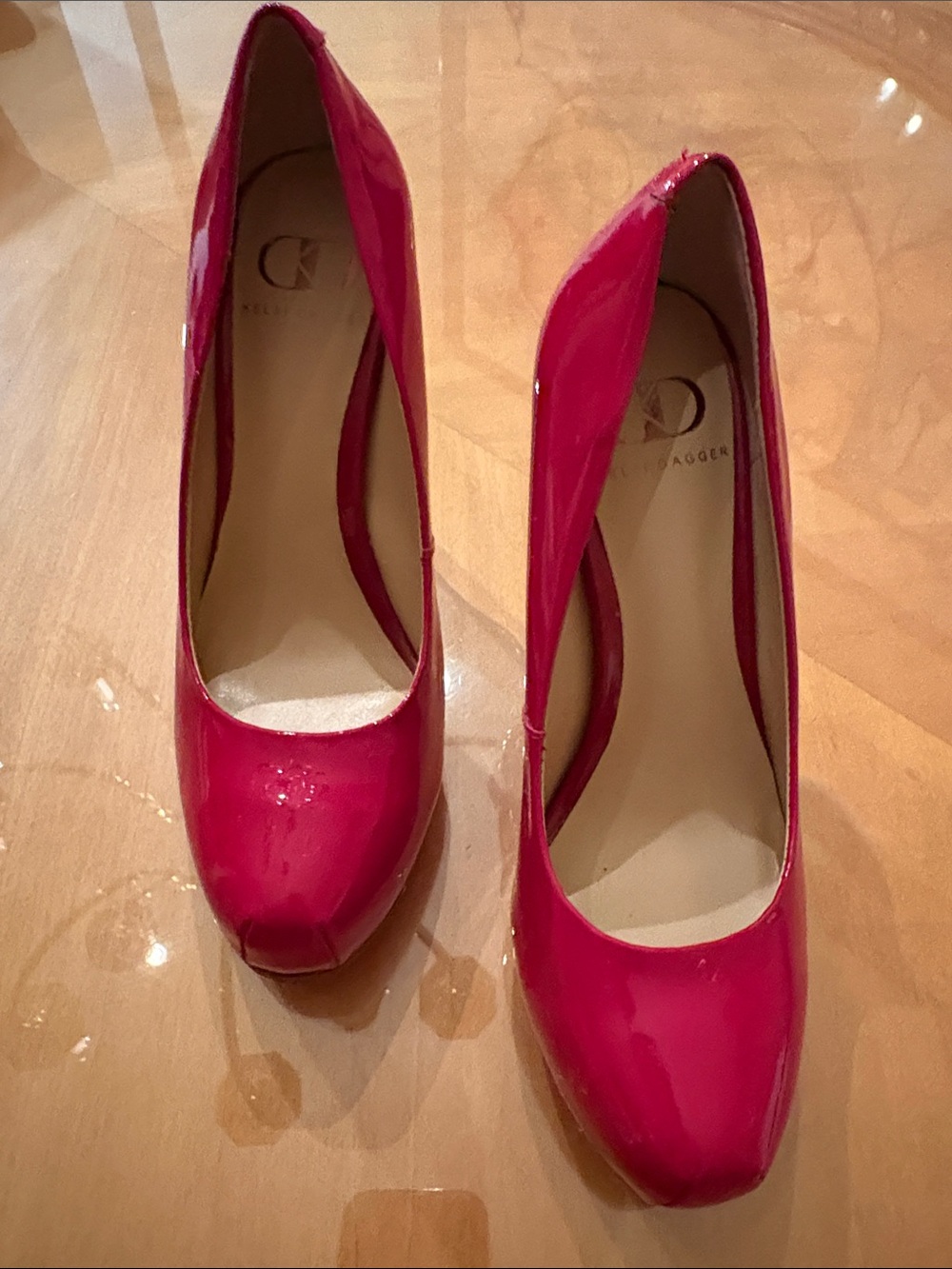 Kelsi Dagger Red Patent Leather Classic Pumps